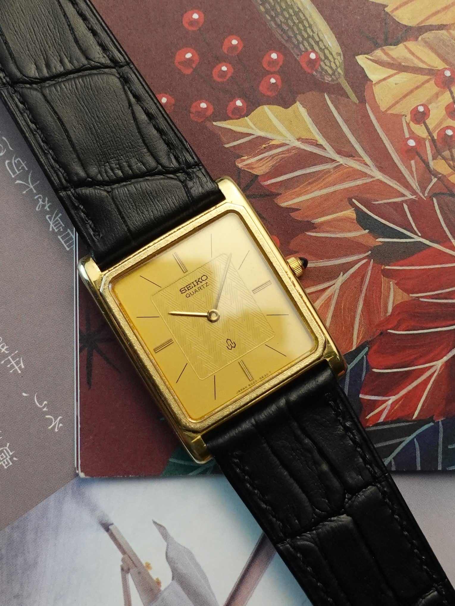 Seiko Tank Quartz with Stamped dial 6020-5460 – My First Vintage
