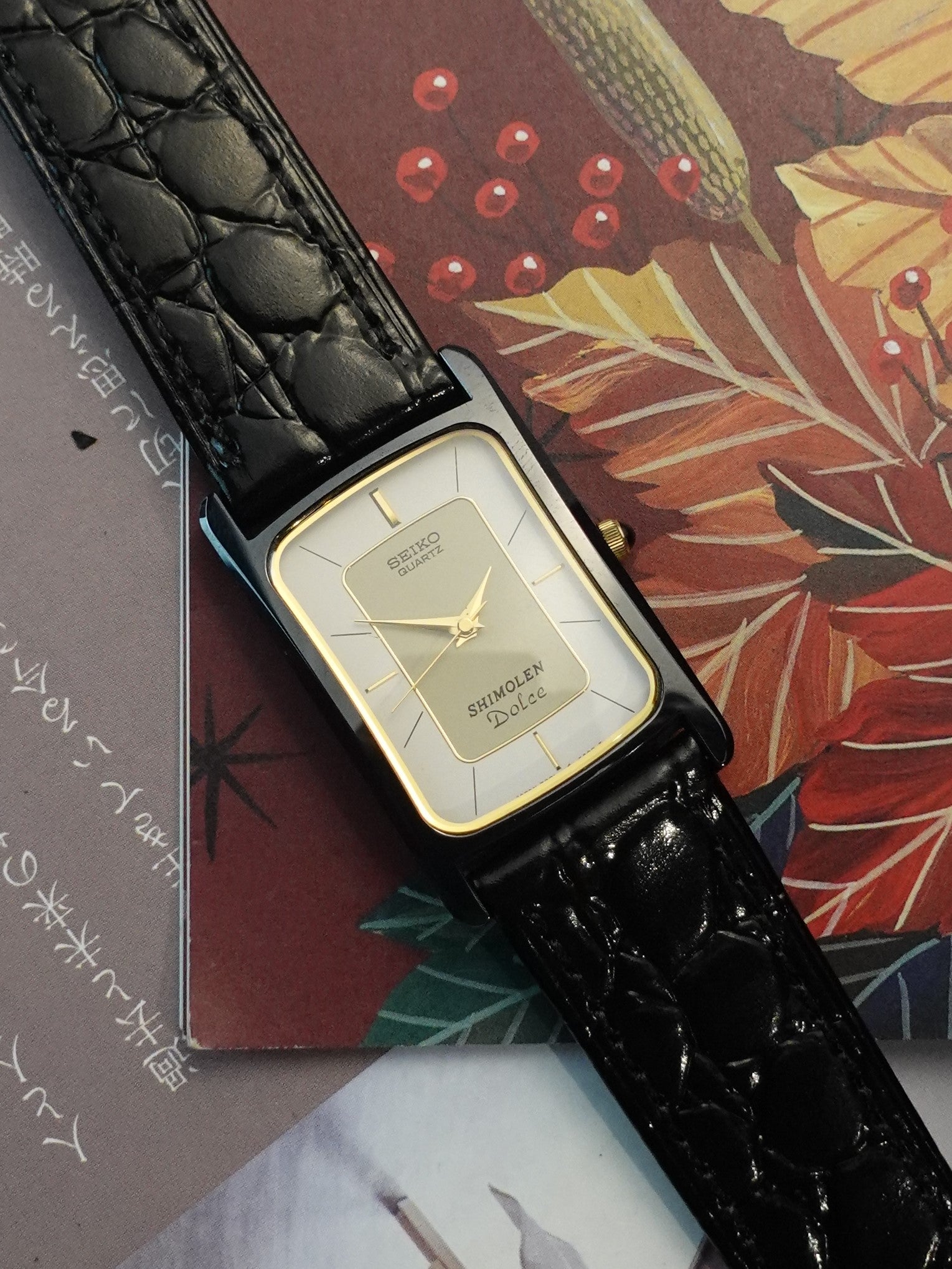 1984 Seiko Dolce Black Ceramic case with ori case 7321-5490 – My