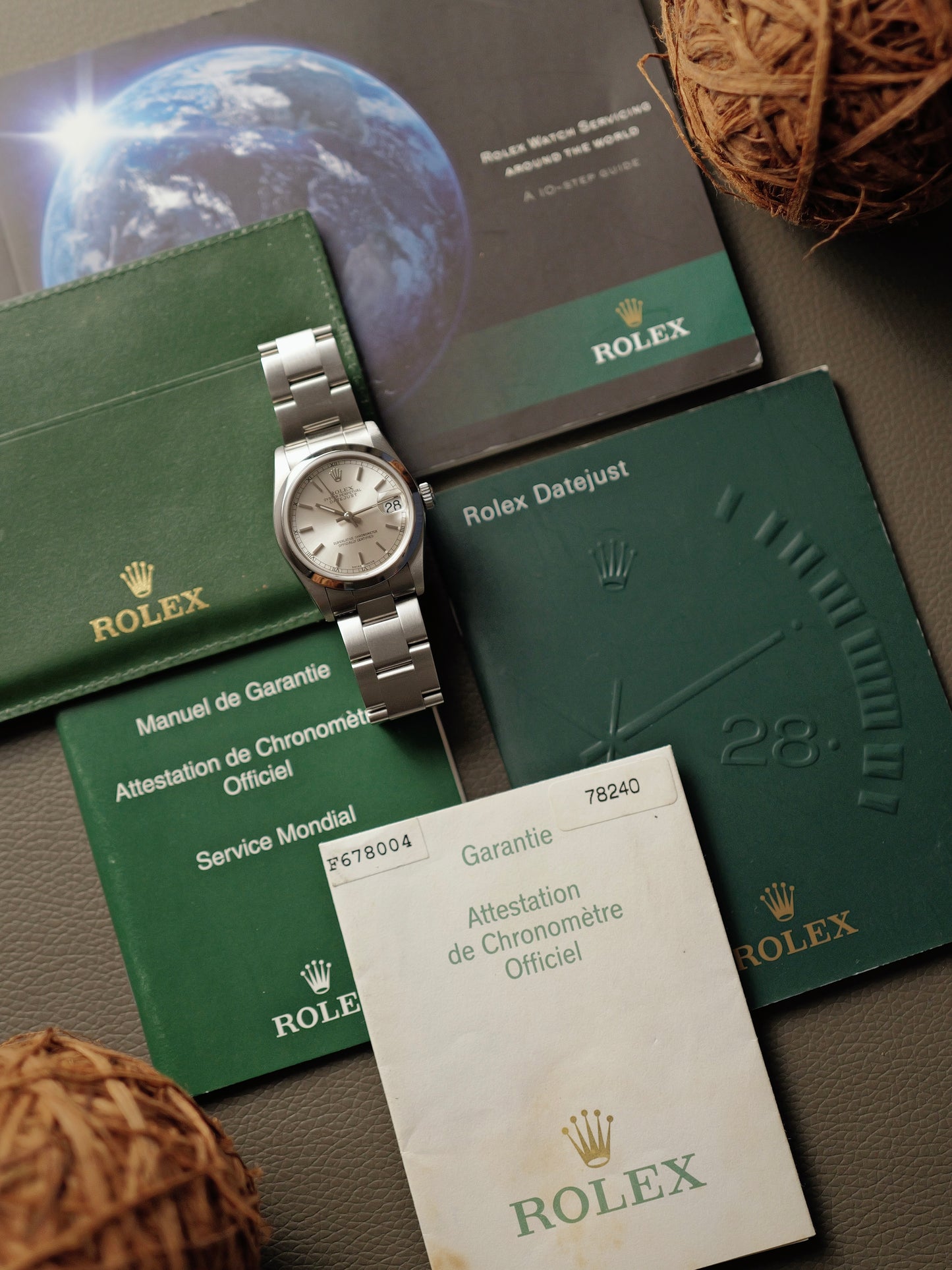 Rolex Datejust 31 Silver Dial w/ Papers No Box Ref. 78240 (circa 2005)