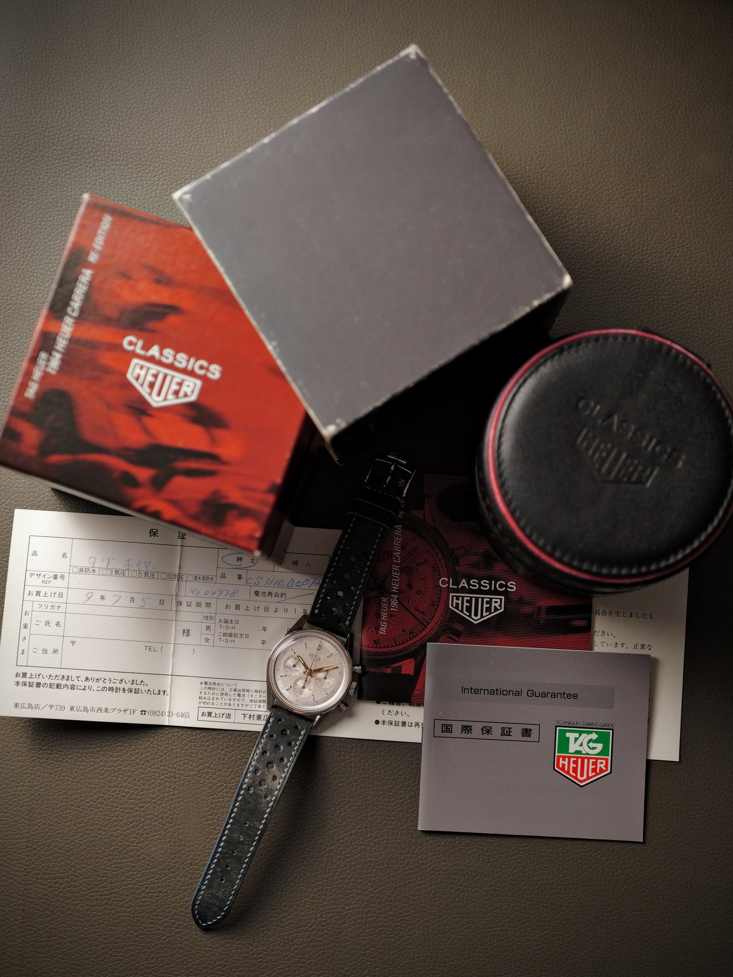 TAG Heuer Carrera 1964 Re-Edition Ref. CS3110 FULL SET (circa 1997)