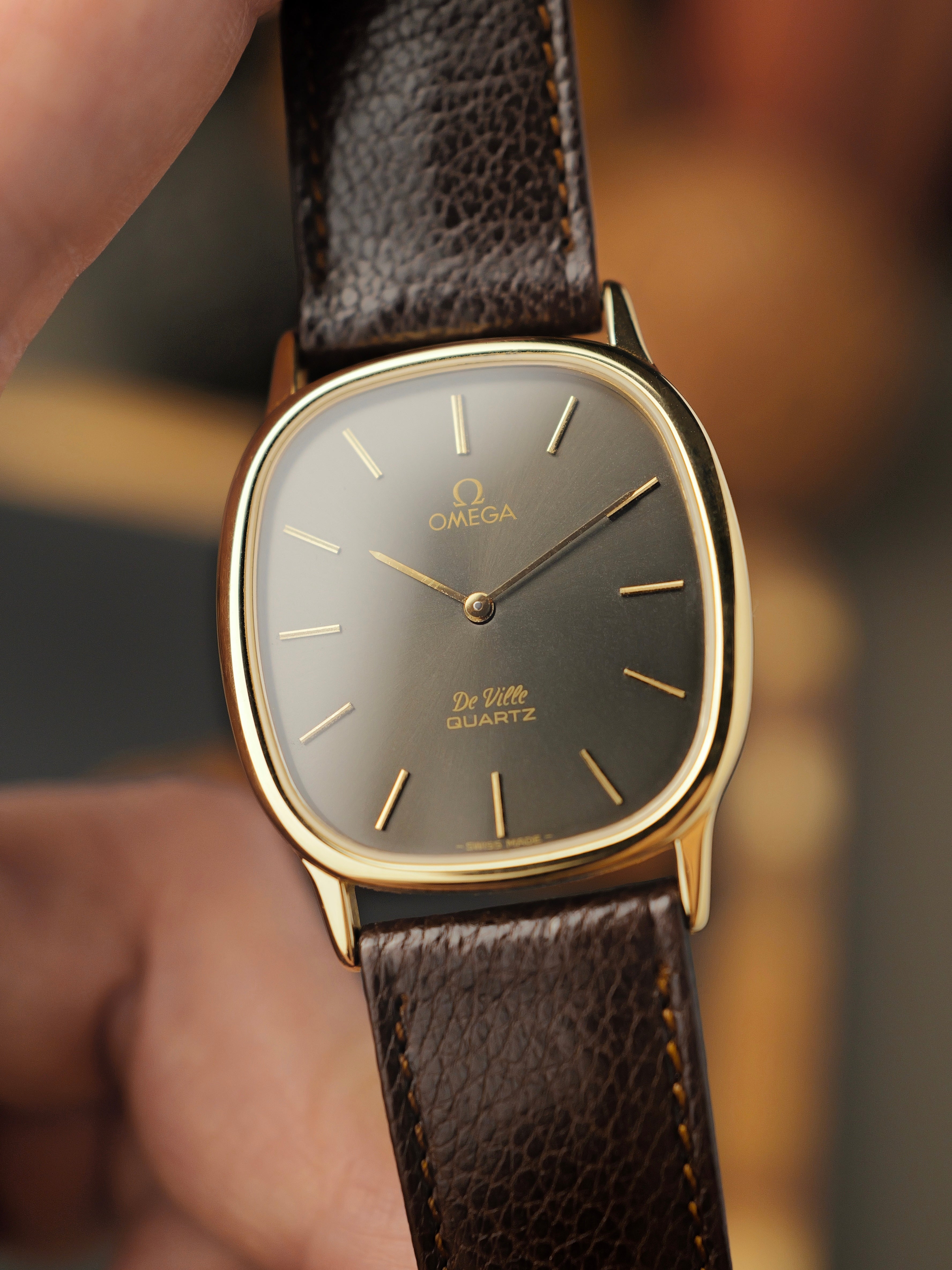 Omega De Ville “Ellipse” Anthracite Gold Ref. 191.0228 (circa 1982
