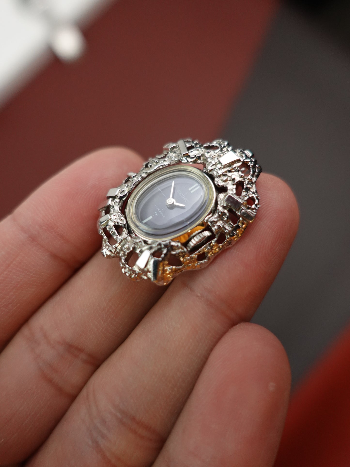 Seiko Pendent 11-7550 Art-deco watch manual winding