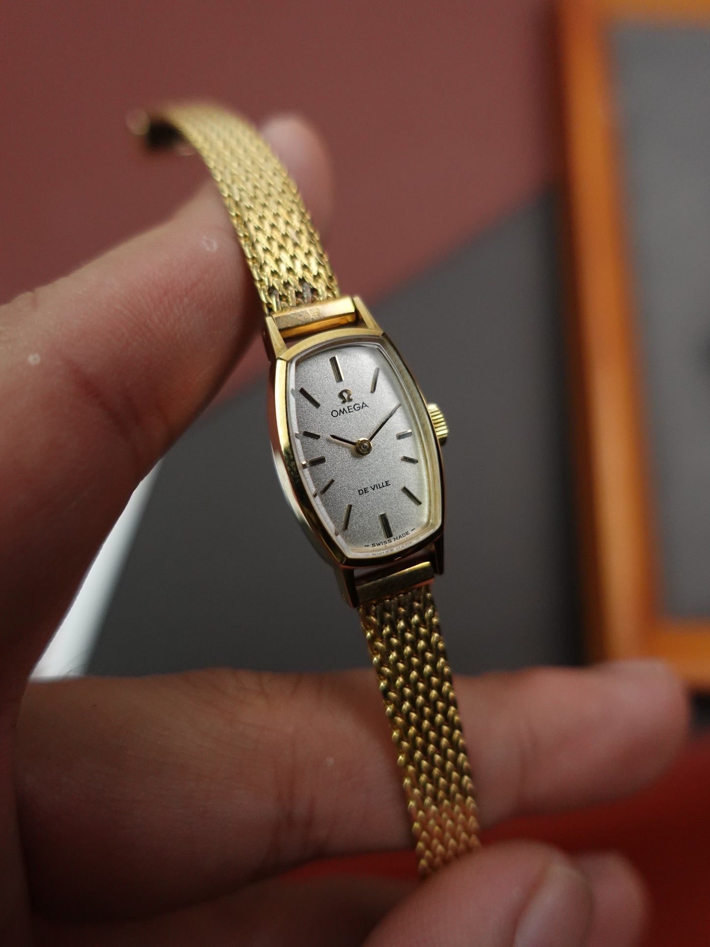 Ladies Omega Mini "tonneau" Manual winding with original box