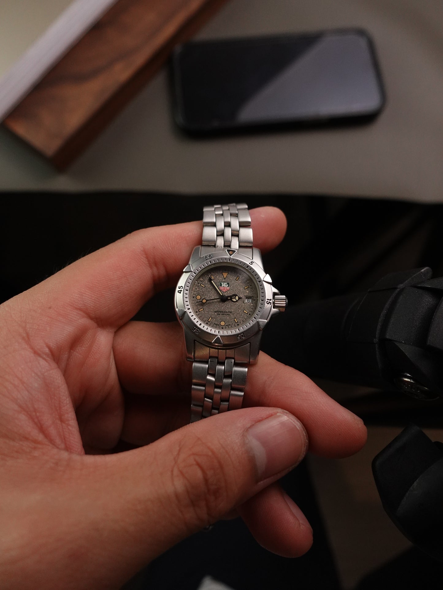 Ladies TAG Heuer 1500 Series Quartz with satin grey dial