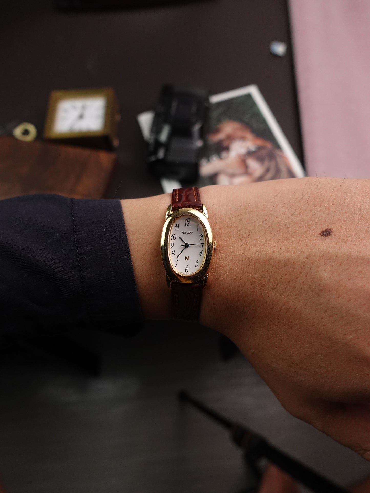 Seiko Ladies "Baignoire" Gold