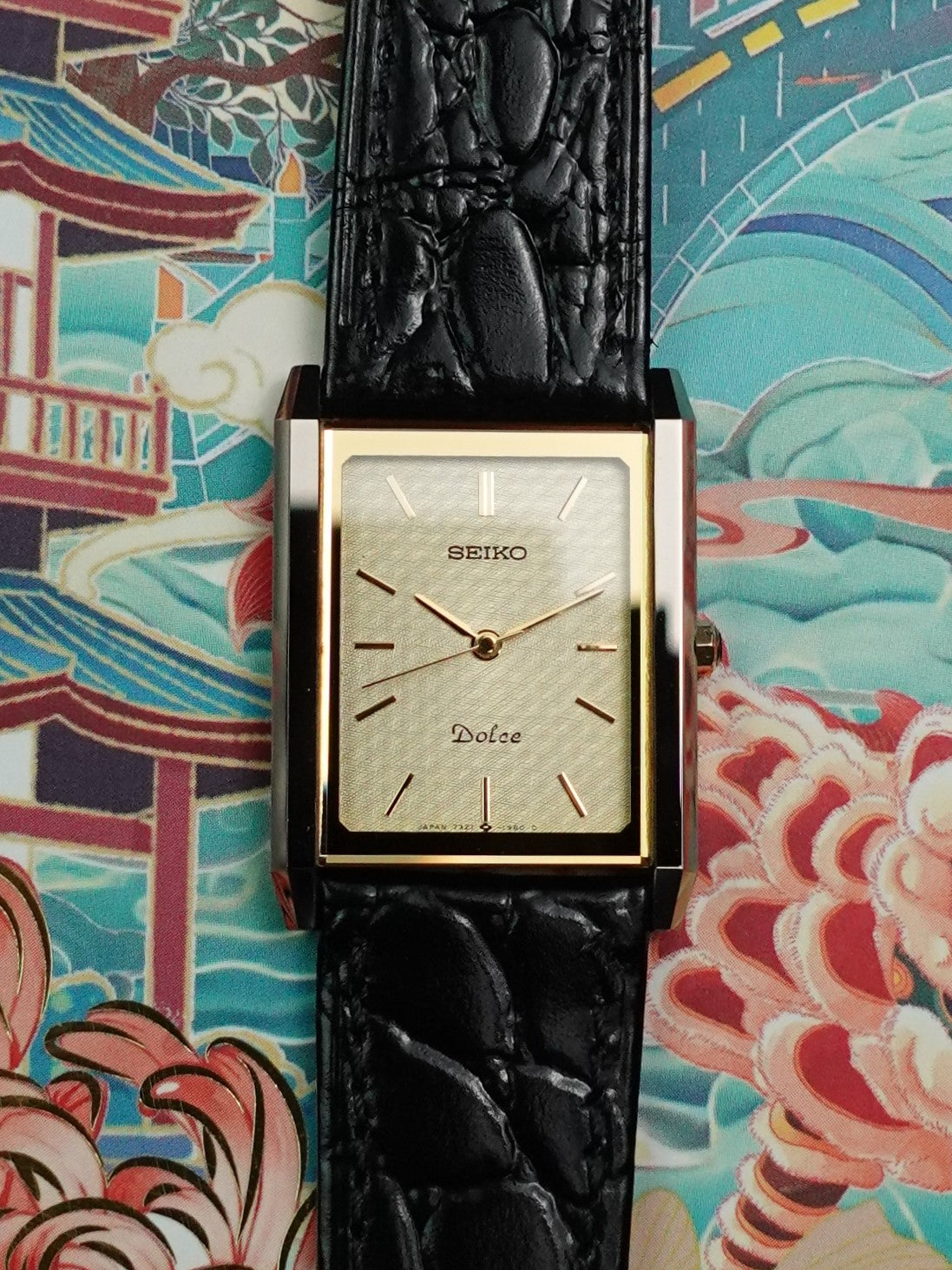 Seiko Dolce Tapestry Dial Tungsten Carbide Scratch Resistant 7321