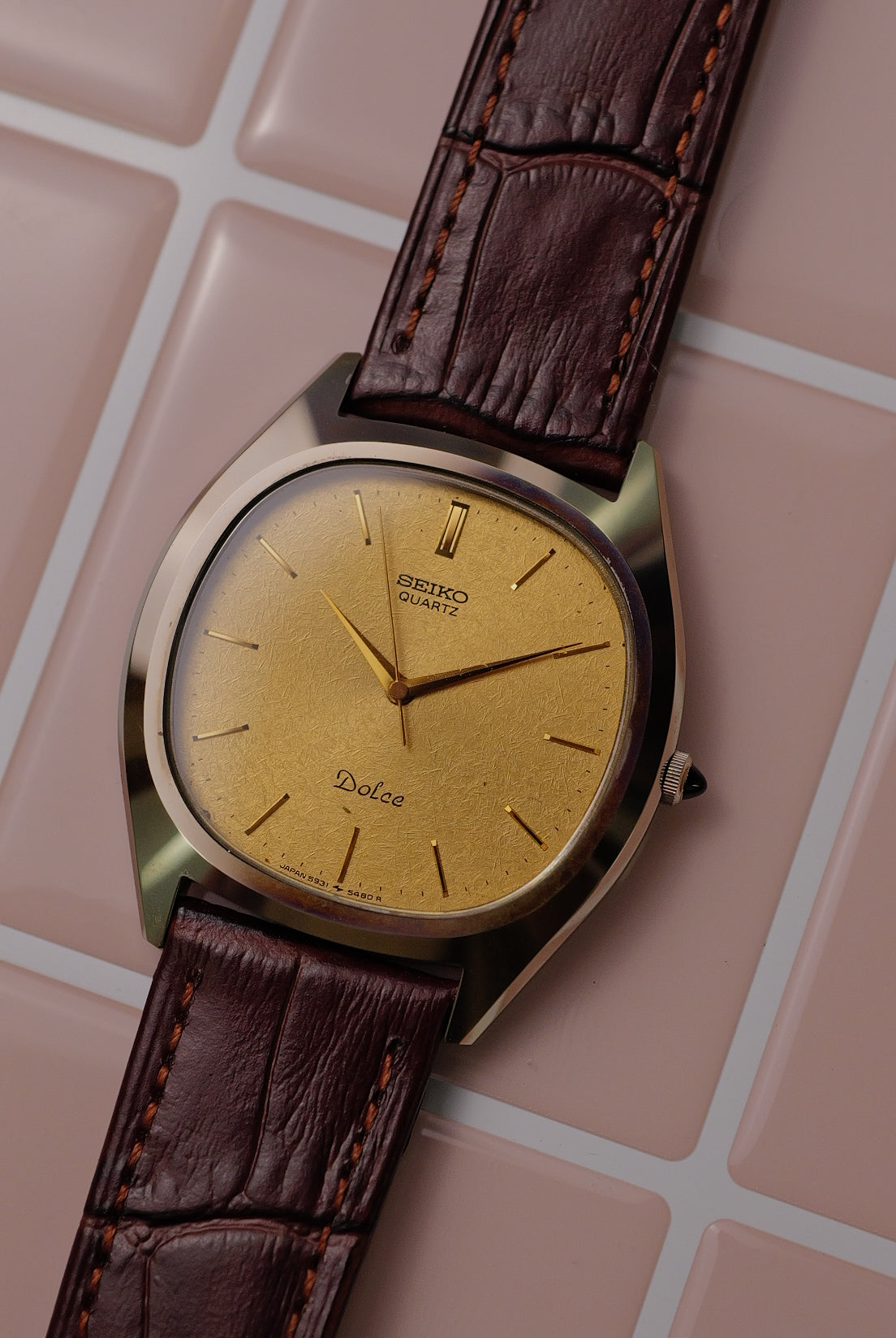 Seiko Dolce C-case on scratch resistant NSAG Circa. 1980 – My