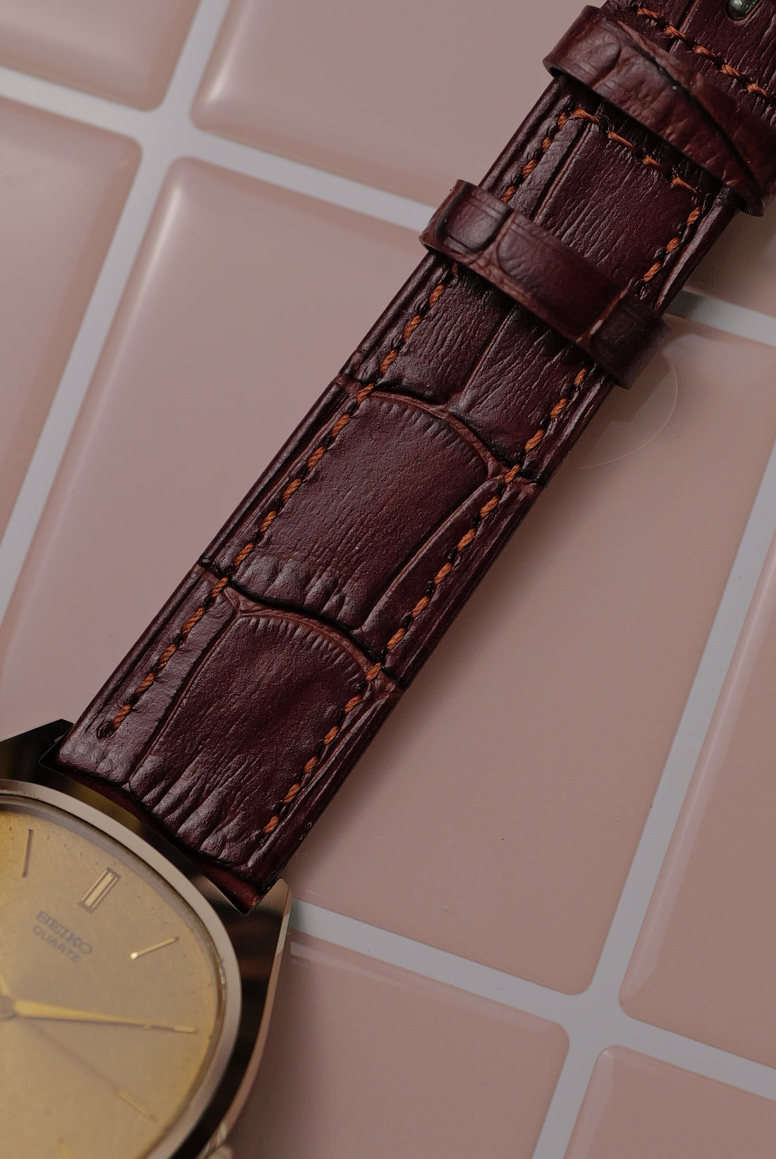 Seiko Dolce C-case on scratch resistant NSAG Circa. 1980
