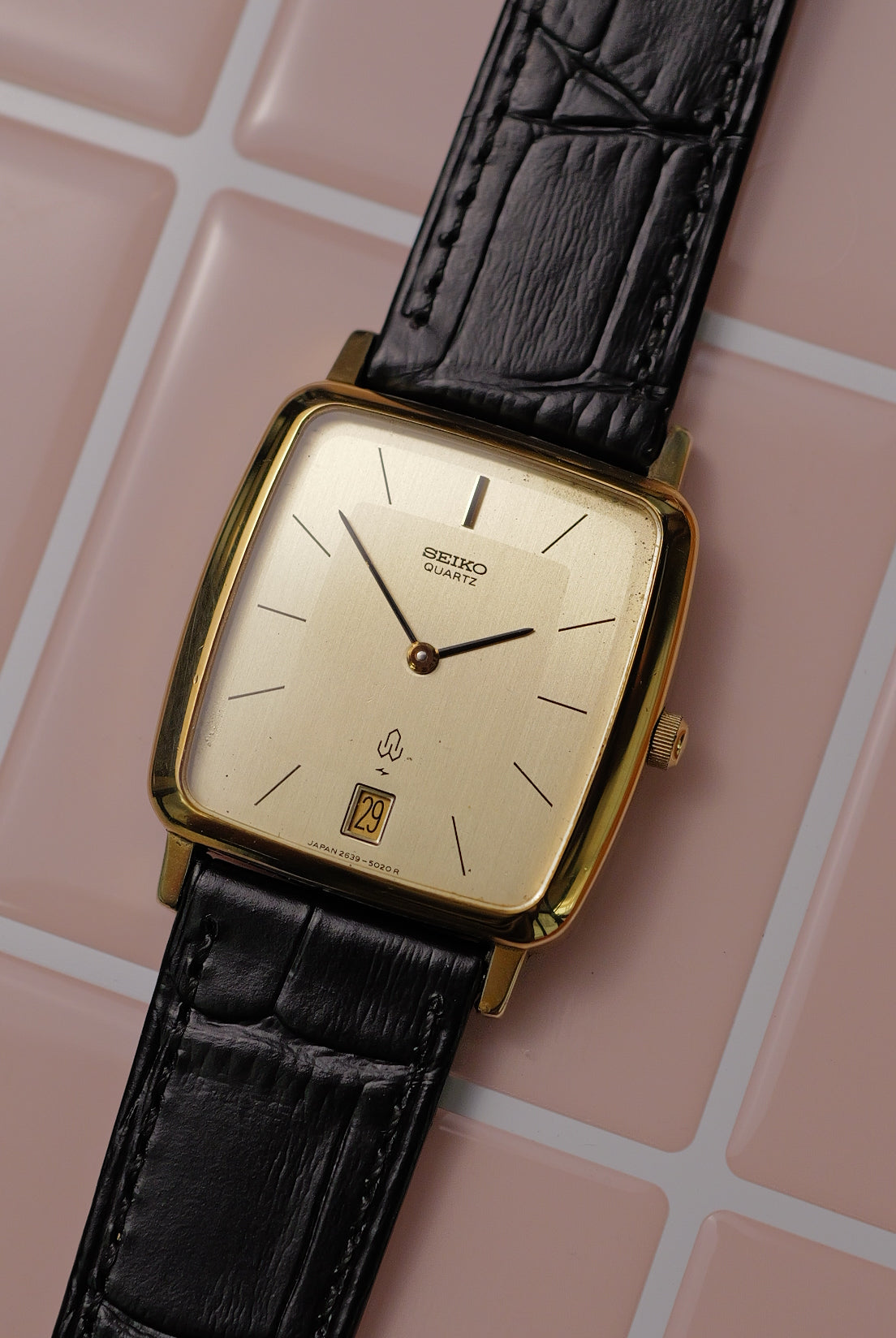 seiko Quartz Chariot Tank with Date function Circa. 1979 – My