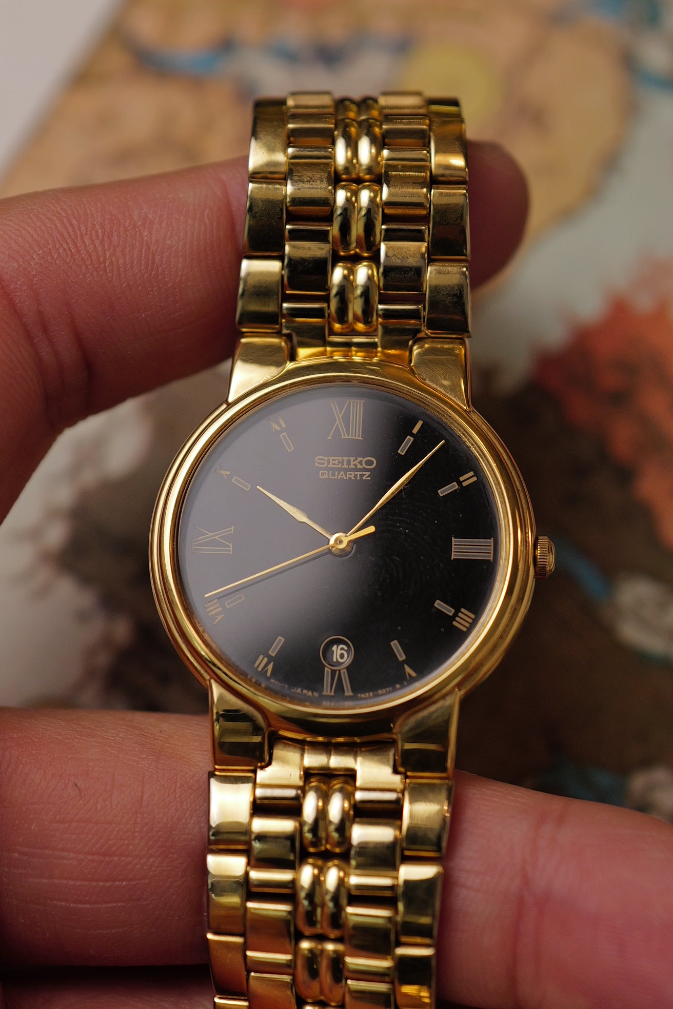 Seiko Quartz "Golden Royale" with date Circa. 1993
