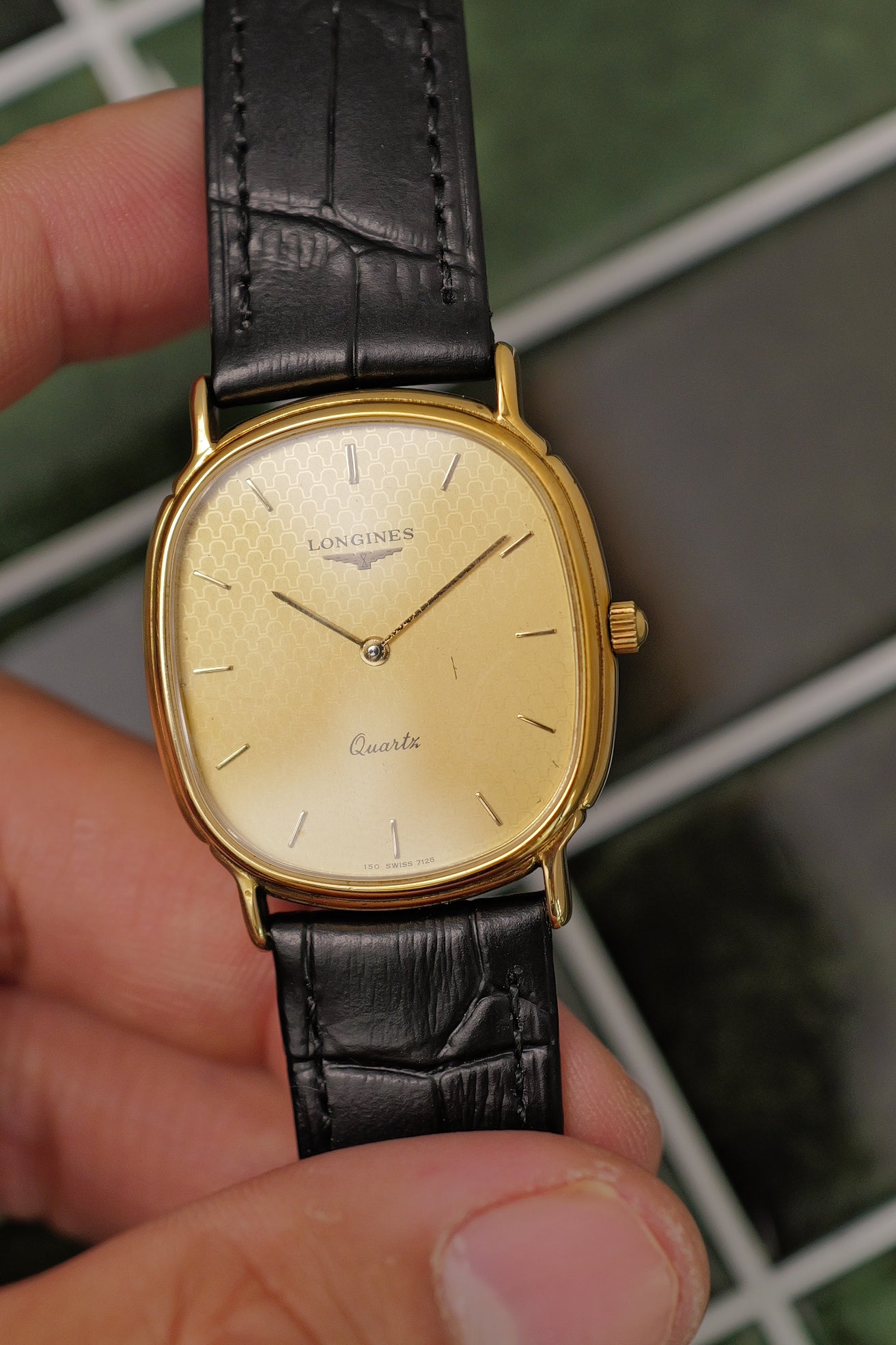 Longines Elipse Honeycomb dial Quartz Circa. 1980s