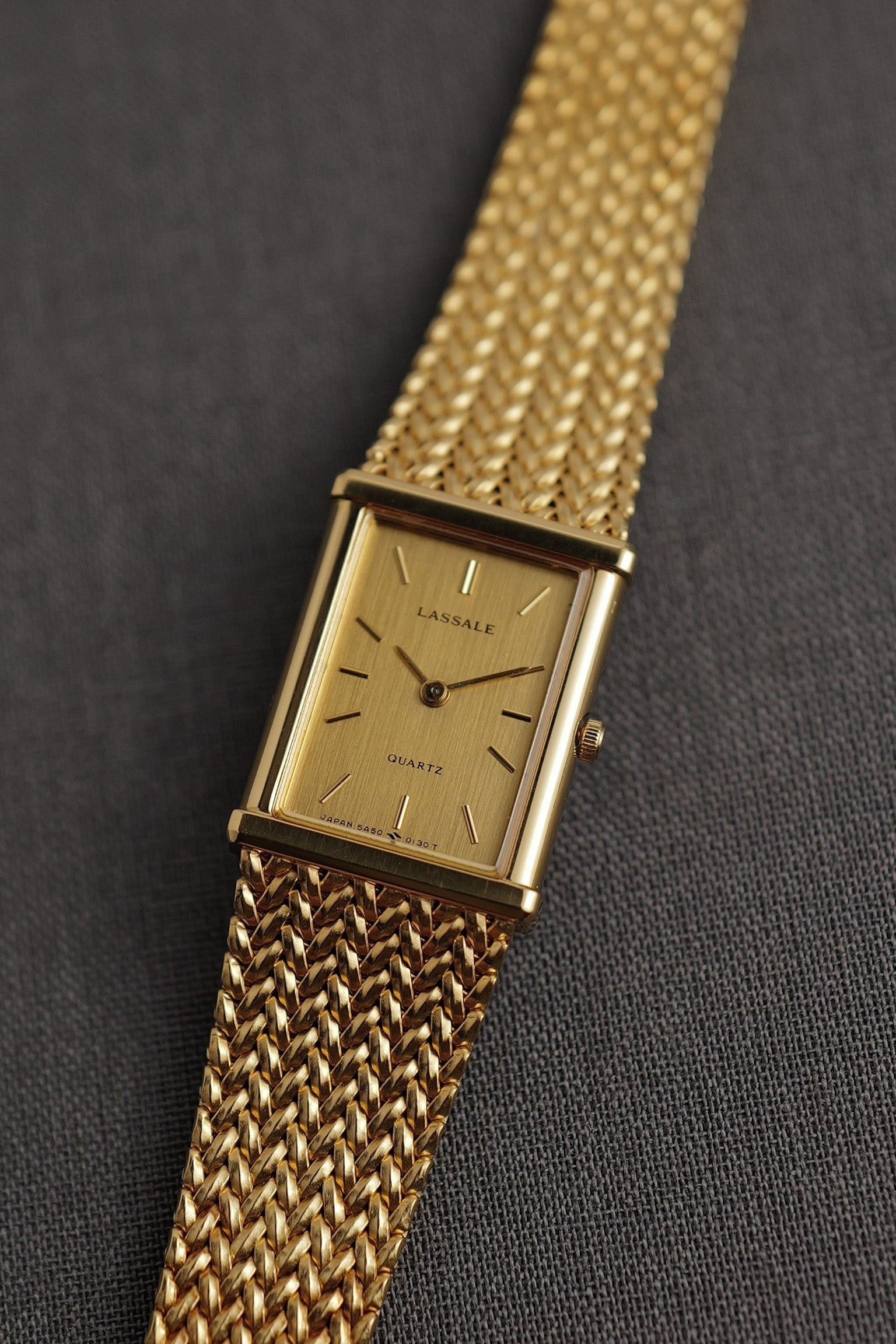 Seiko Lassale Tank Integrated Bracelet Circa. 1985 – My First Vintage