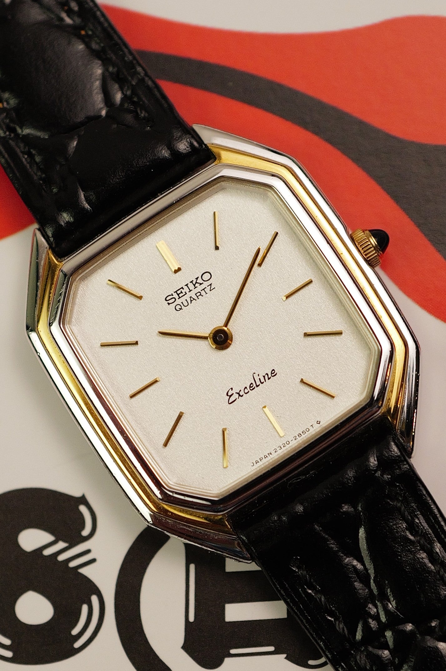 80s Vintage Seiko ヘキサゴン ブラック文字盤 サントス 80s Vintage 