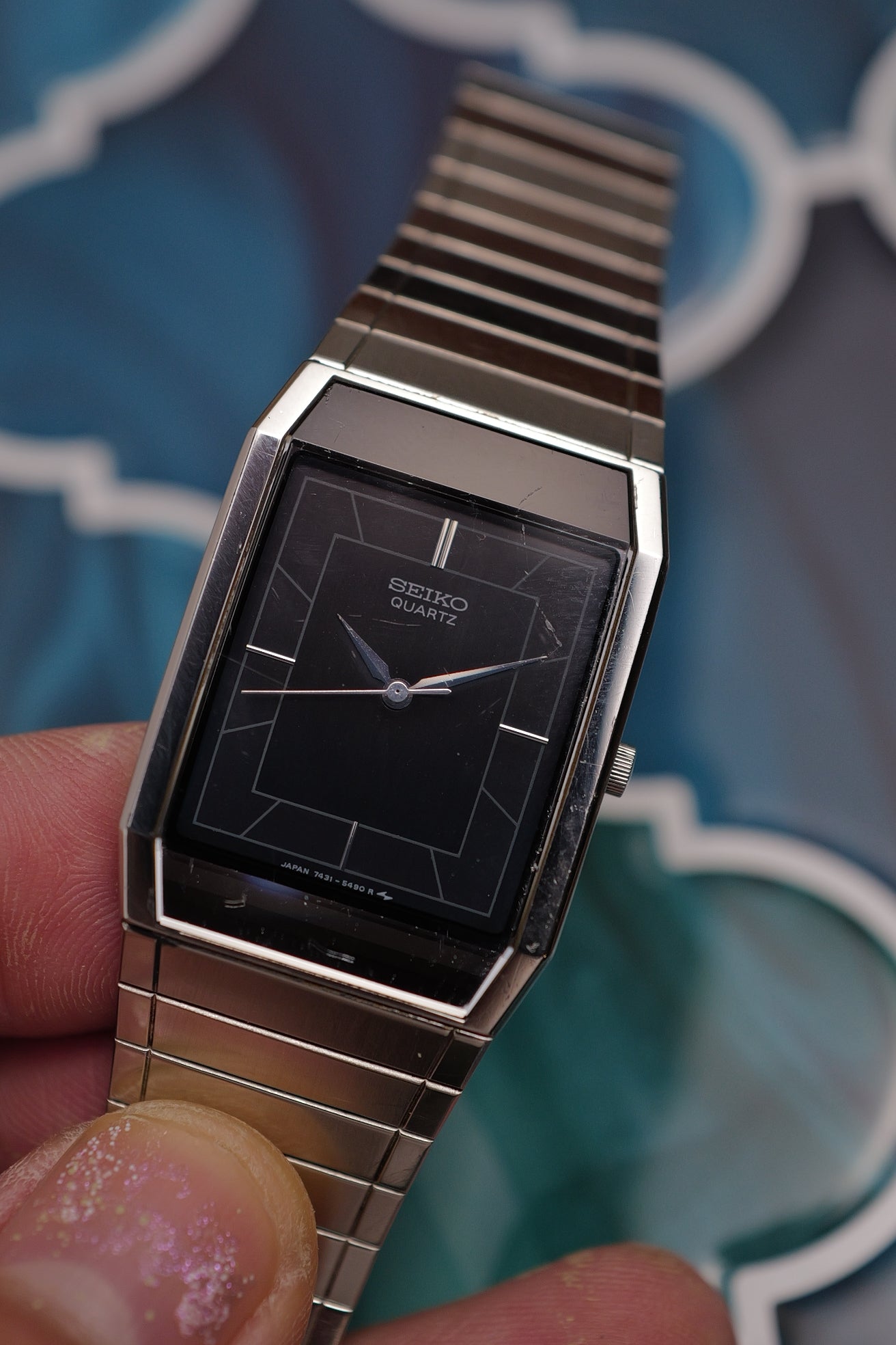 Seiko Quartz "robocop" Rectangular 7431-5360 Circa.1984