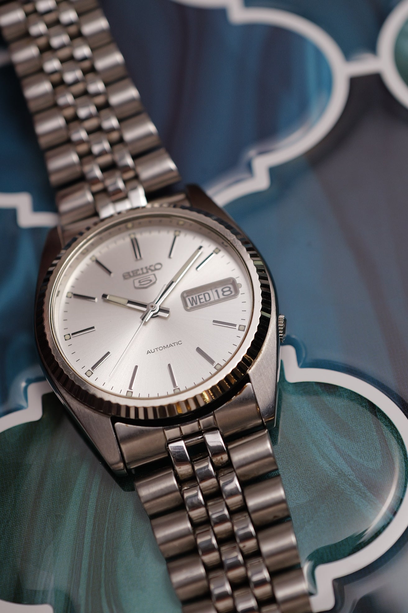 Seiko 5 "Datejust" in steel 7s26-3110 Circa.2000
