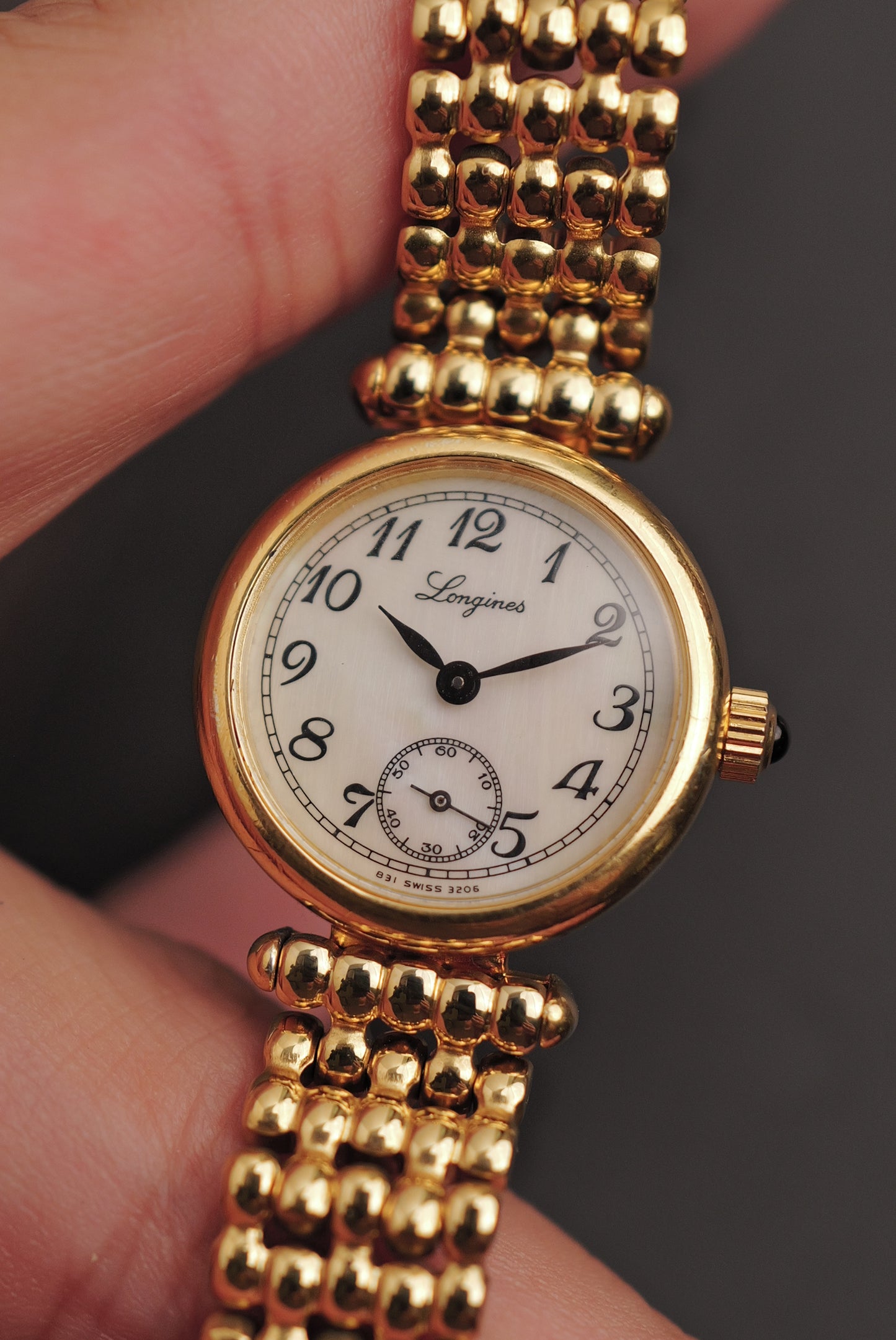 Longines T-lugs 150th anniversary model w/ Mother of Pearl Dial in manual winding