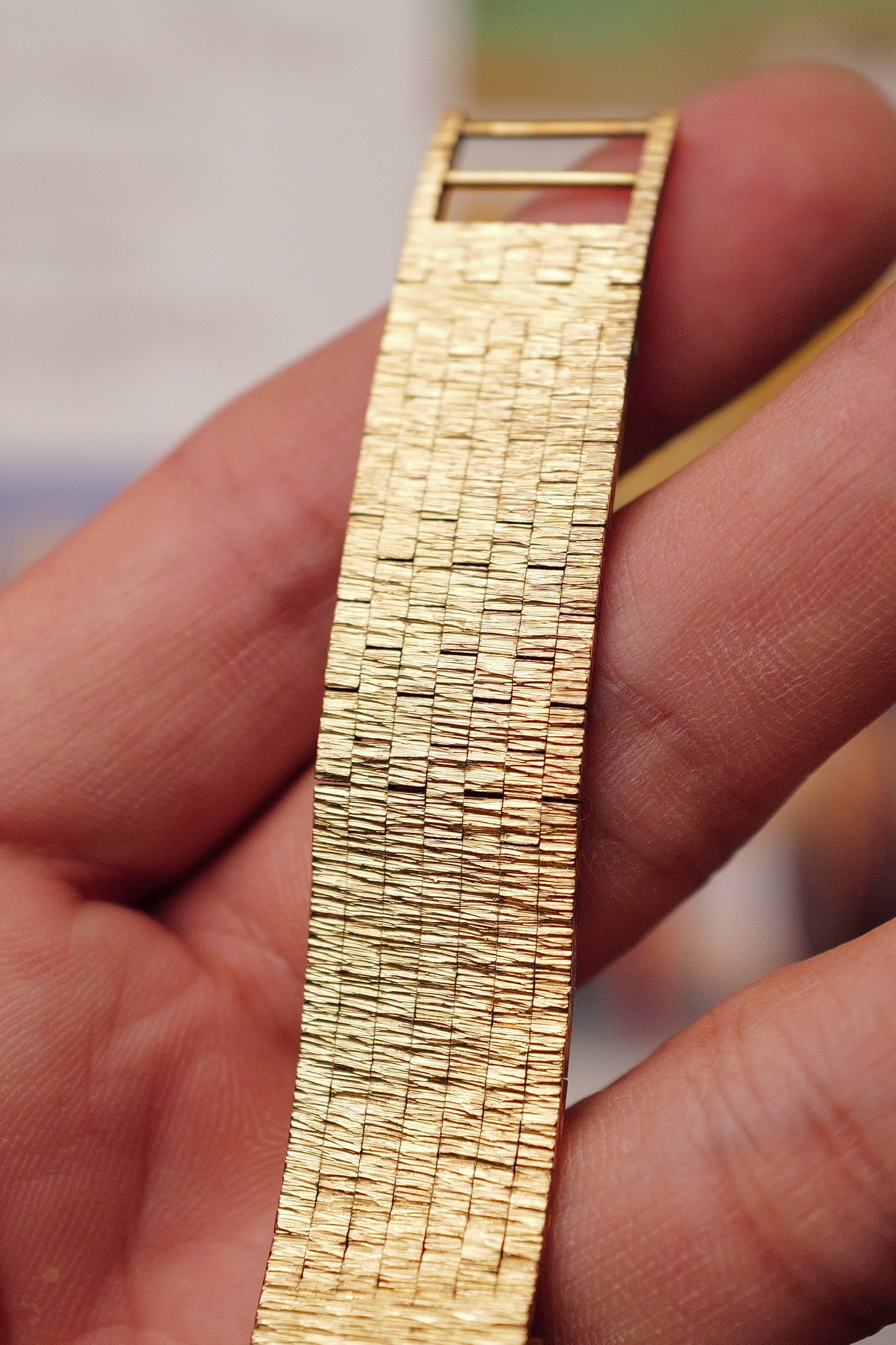 Omega Art-Deco "bark" Bracelet Circa. 1970s
