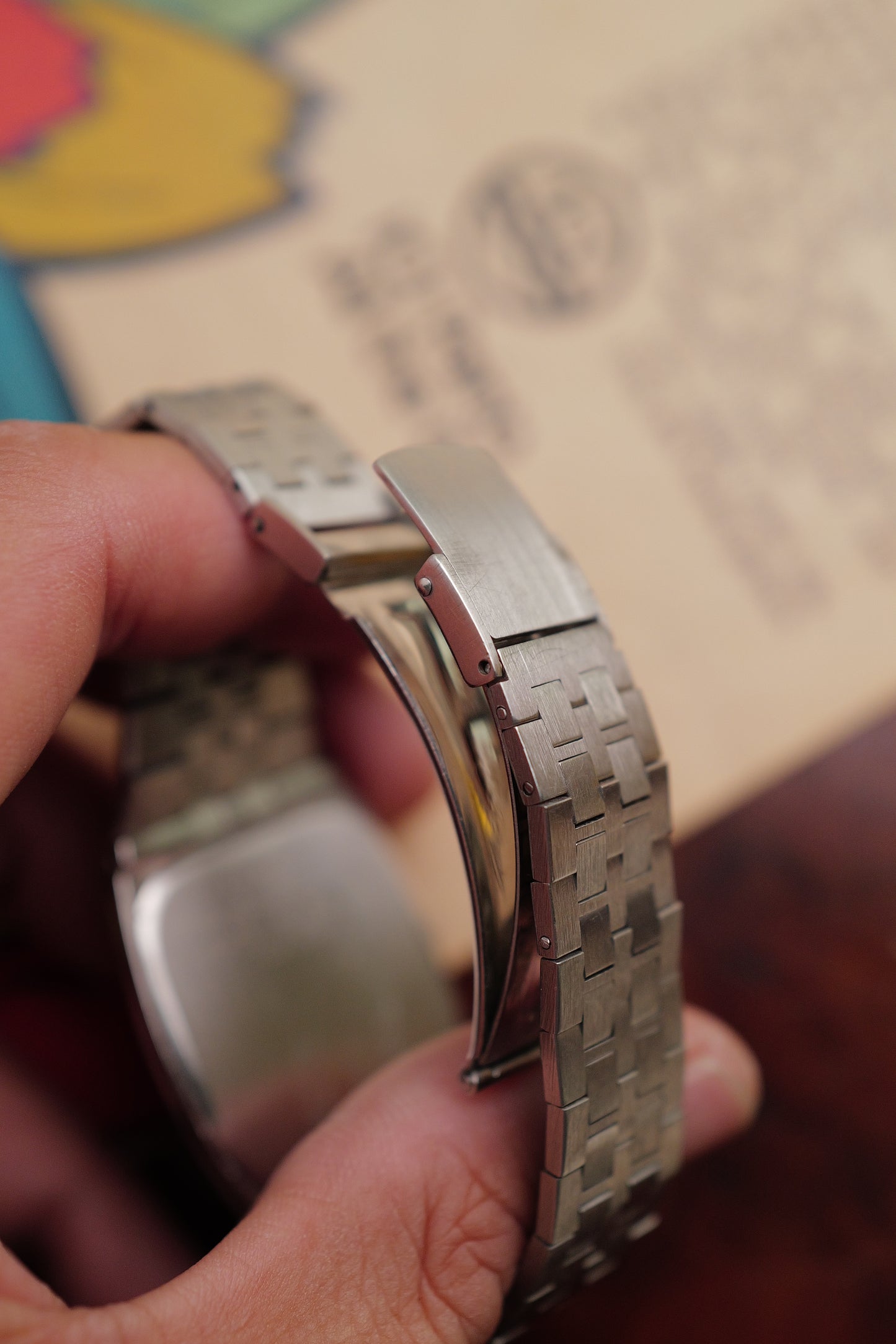 Seiko Quartz Integrated Brick Bracelet Circa. 1980