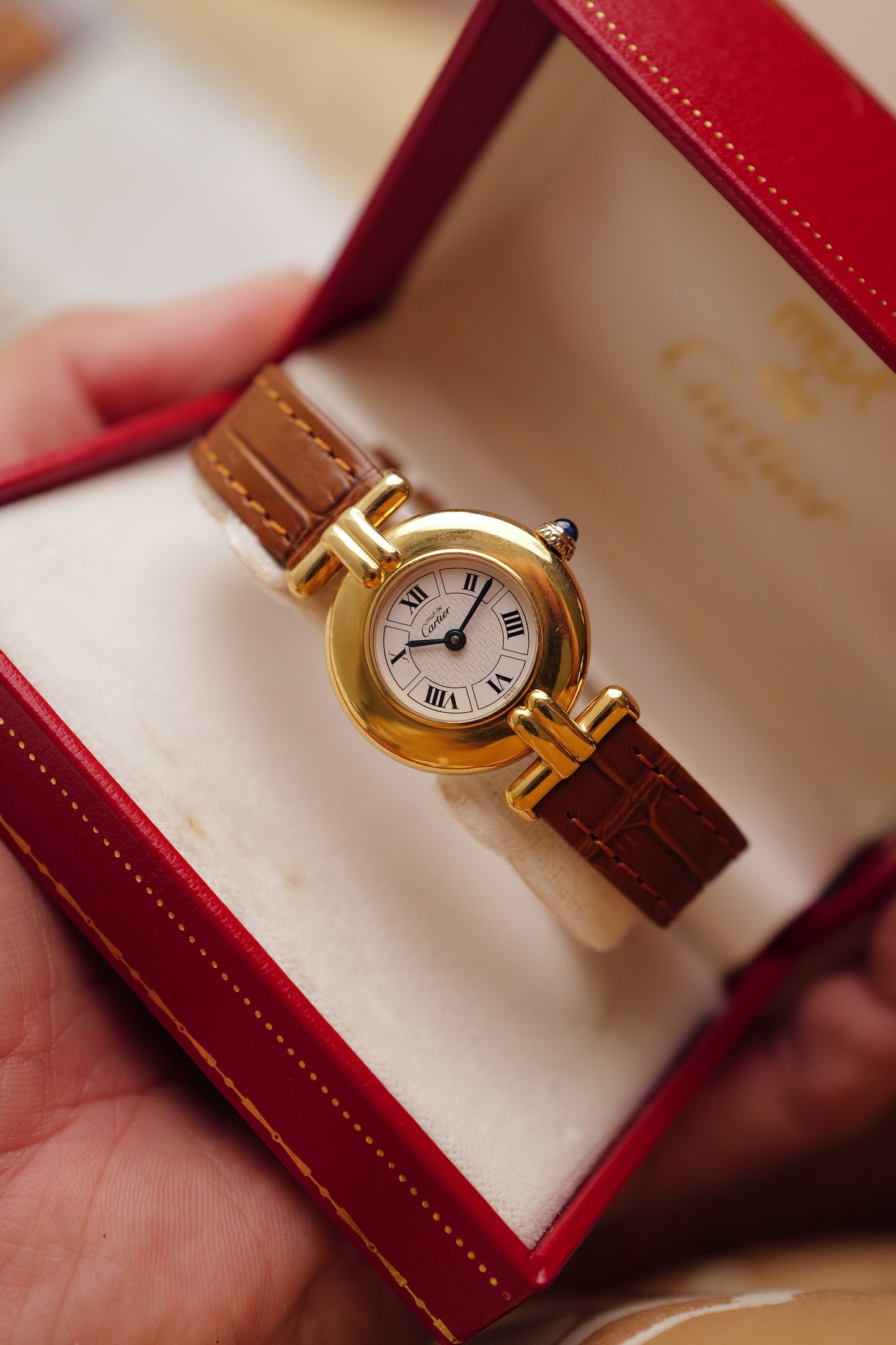 Cartier Colisee "Classic Motif" Quartz circa. 1991 Full set
