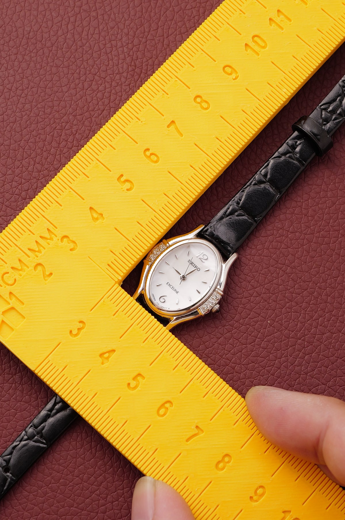 Seiko Exceline Mother of Pearl Diamond Bezel Circa. 1992