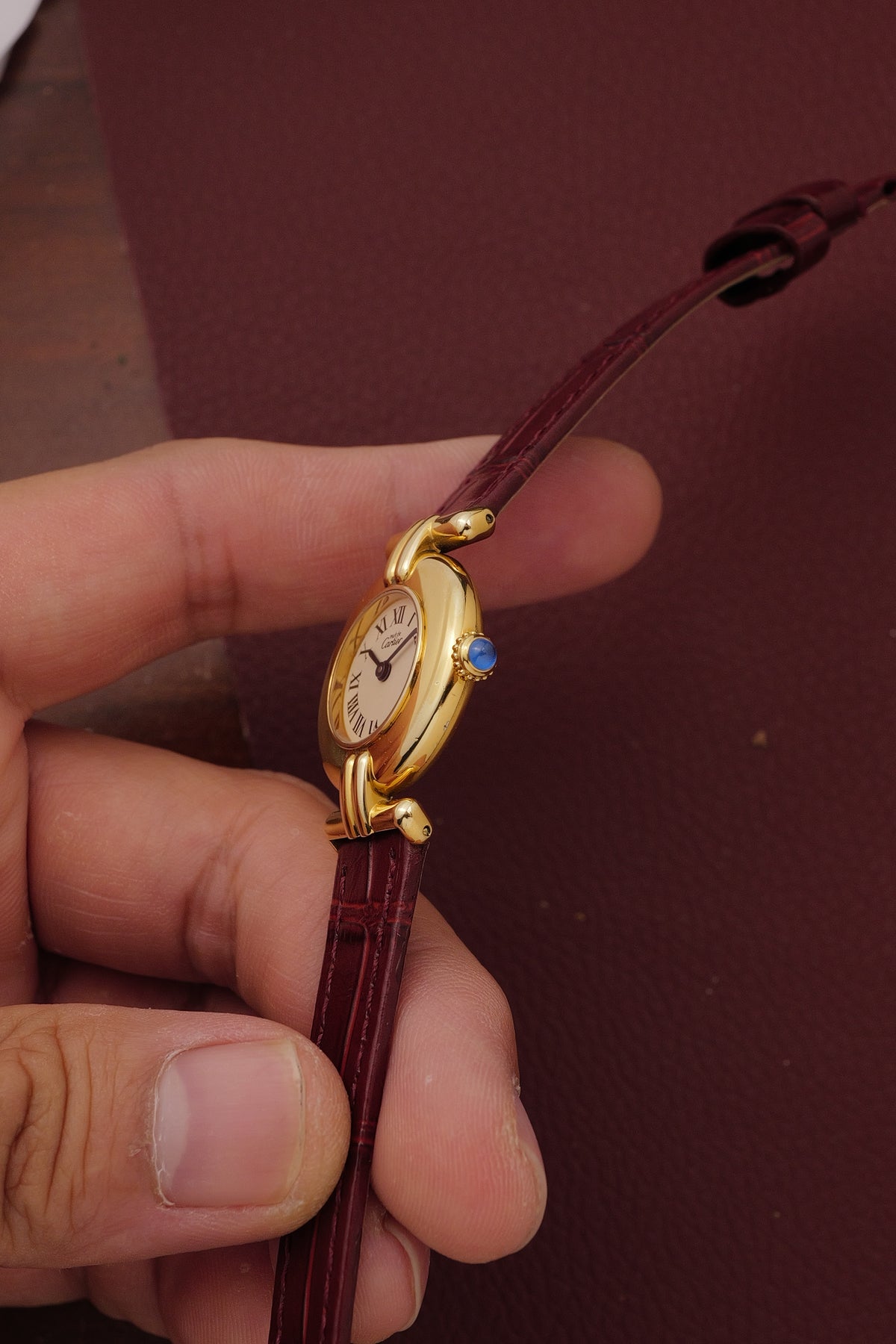 Cartier Colisee "Classic" Quartz Circa. 1980s w/ Box & Custom Bracelet