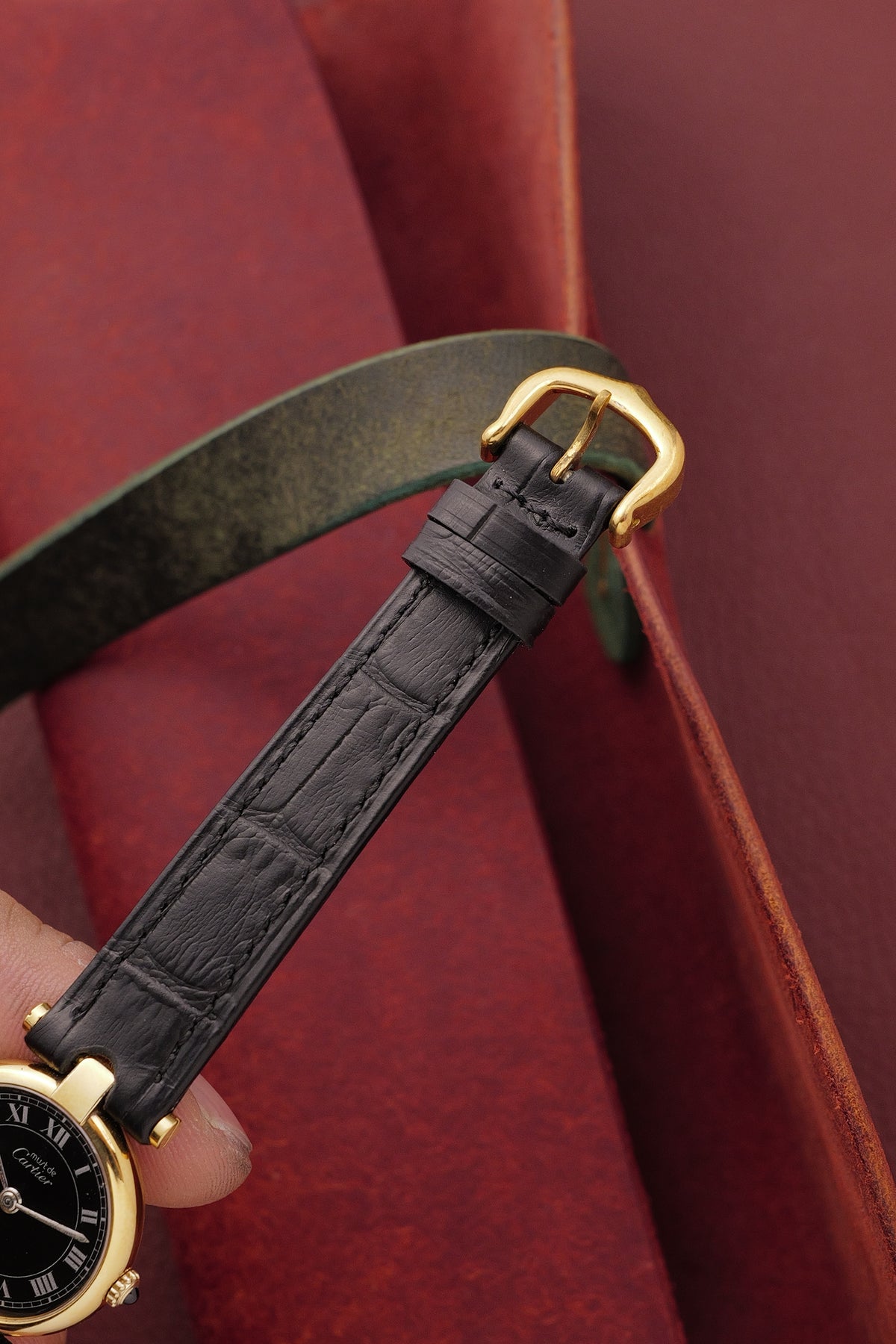 Cartier Vendome "Classic Onyx" Lacquer SM Circa. 1980s w/ original box
