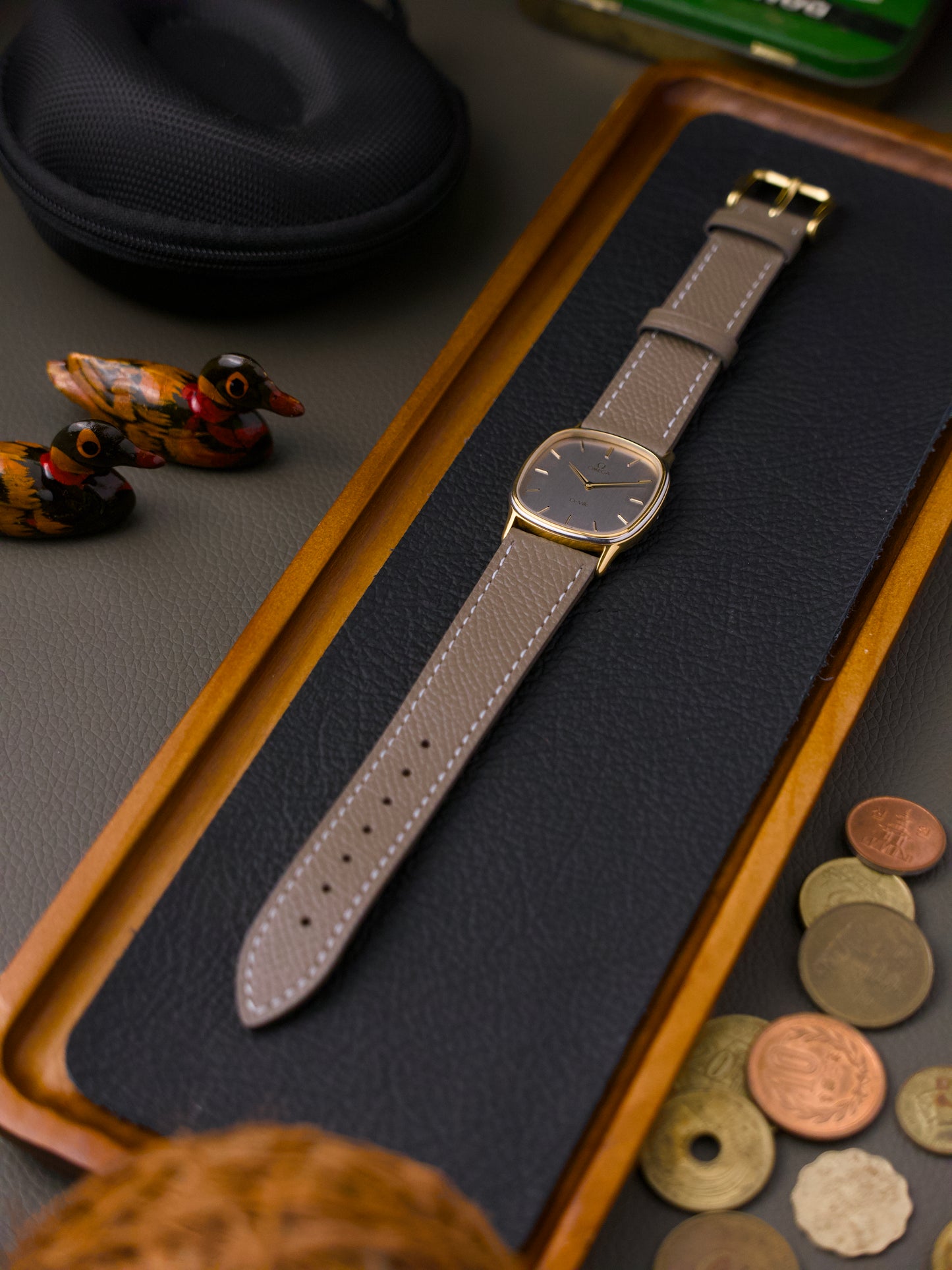 Omega De Ville “Two Tone Squircle” Grey Dial Ref. 191.0174 (circa 1982)