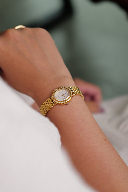 Seiko Exceline "Diamond Petal" Mother of Pearl Dial Circa. 1990s