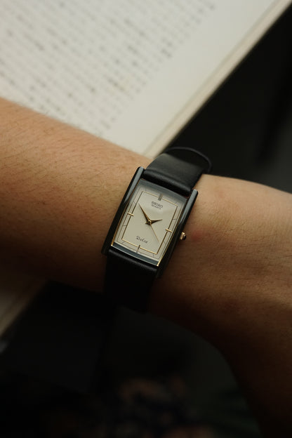 seiko dolce black ceramic case tank