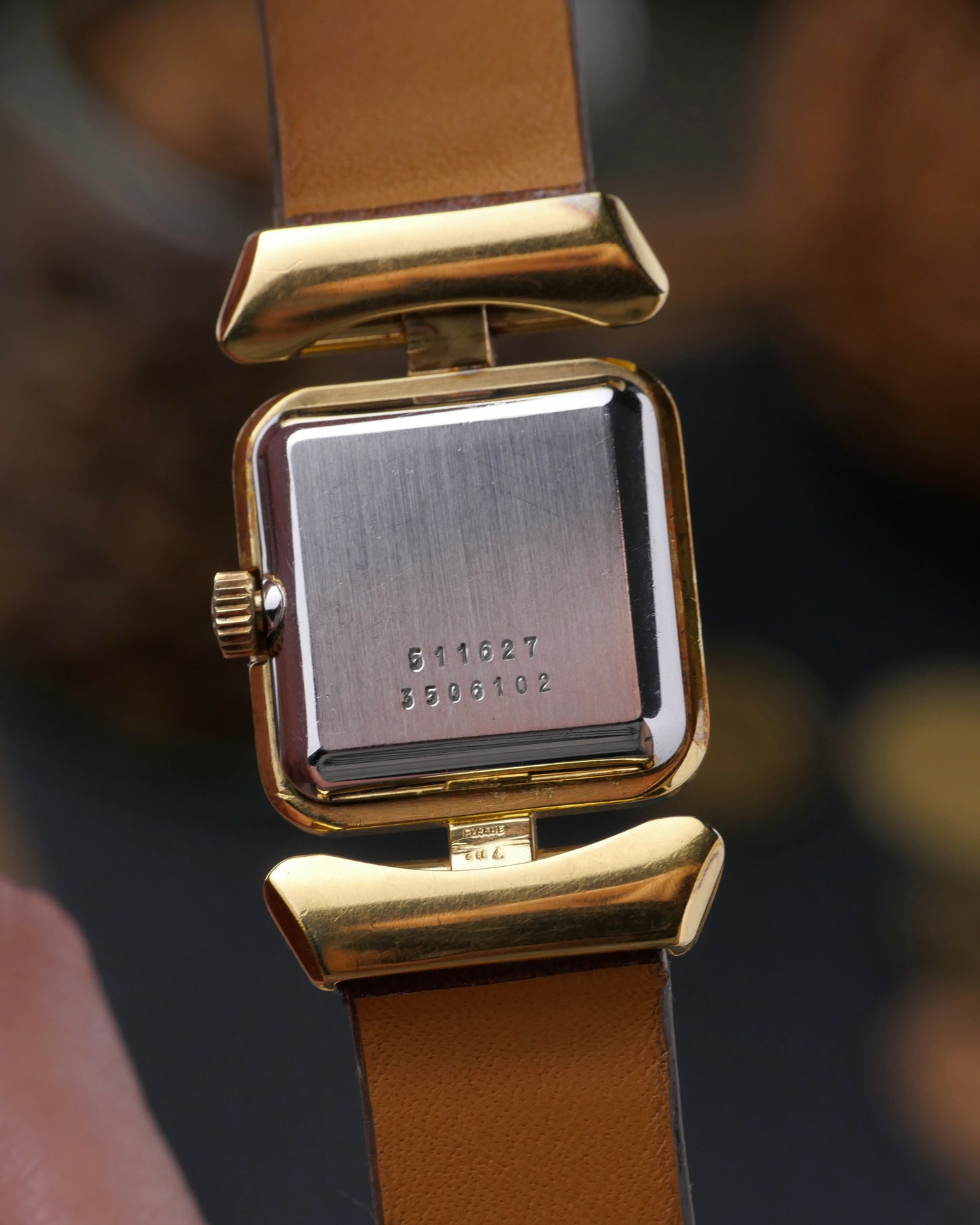 Universal Genève Square “Convertible Cornes de Vache Lugs” Ref. 511627 (Circa 1970s)