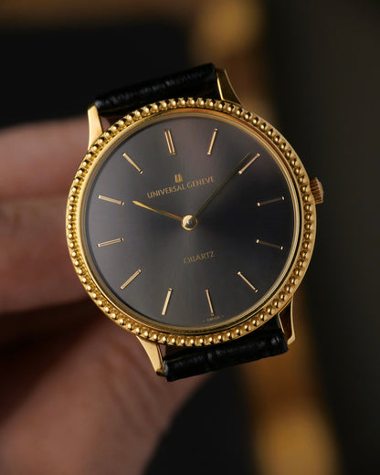 Universal Genève “Beaded Bezel” Anthracite Dial Ref. 2-566 (circa 1984)