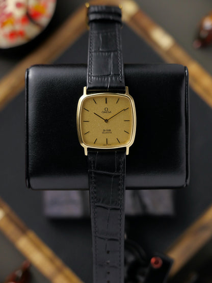 Omega De Ville “Square” Frosty Golden Dial Ref. 191.0102 (circa 1980)