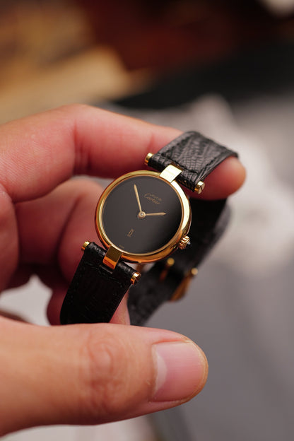 Cartier Vendome "Onyx" Lacquer SM Quartz w/ original box
