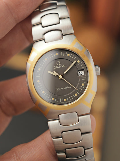 Omega Seamaster Polaris Steel + Gold FULL SET Ref. 396.1022 (circa 1986)