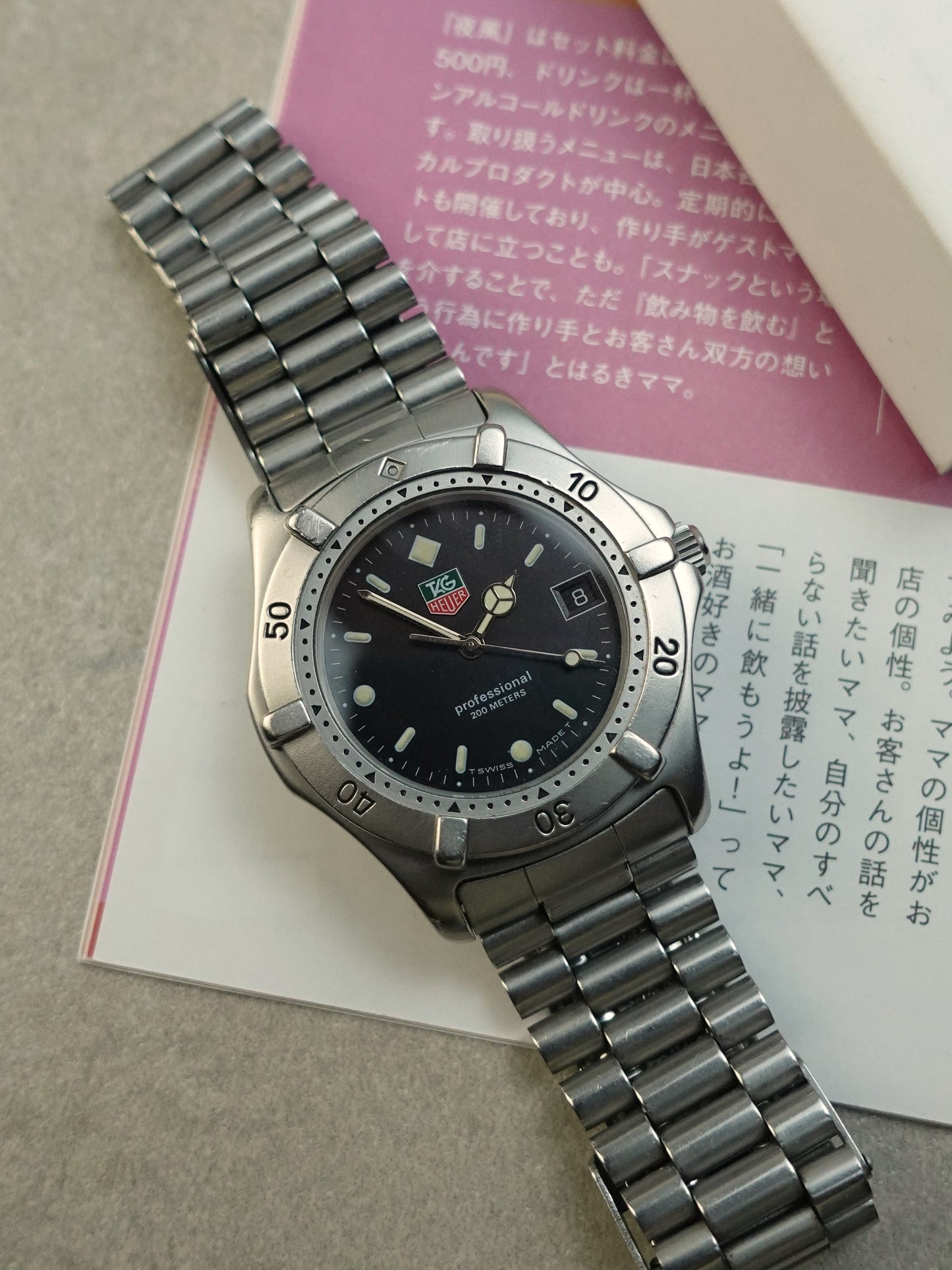 Men's Tag Heuer 2000 Professional dive watch