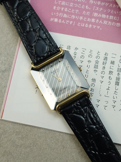 Rado Tank Florence with Faceted Glass and stripe dial