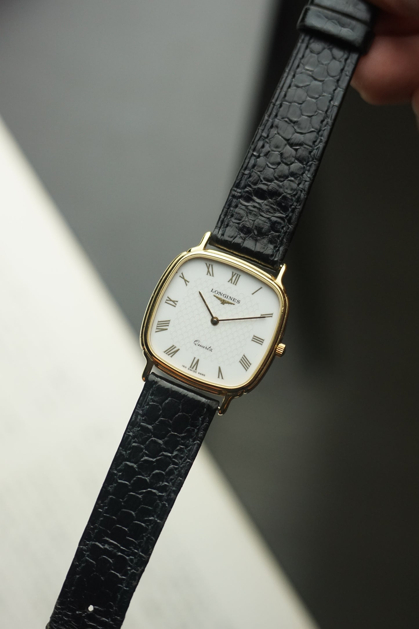 longines Roman dial with tapestry design