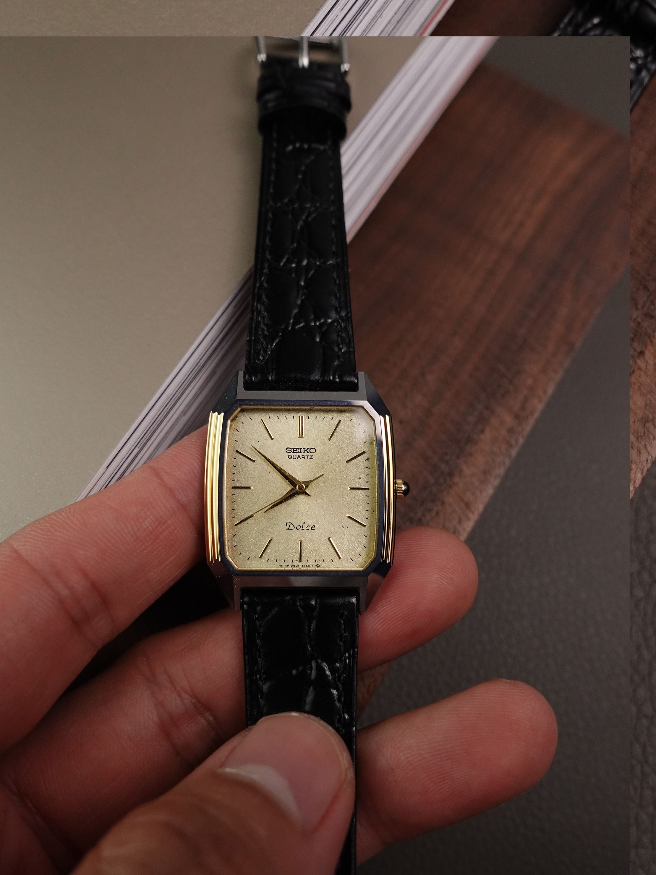 Dolce Step Bezel 9521-5150 Scratch Resistant case – My First Vintage