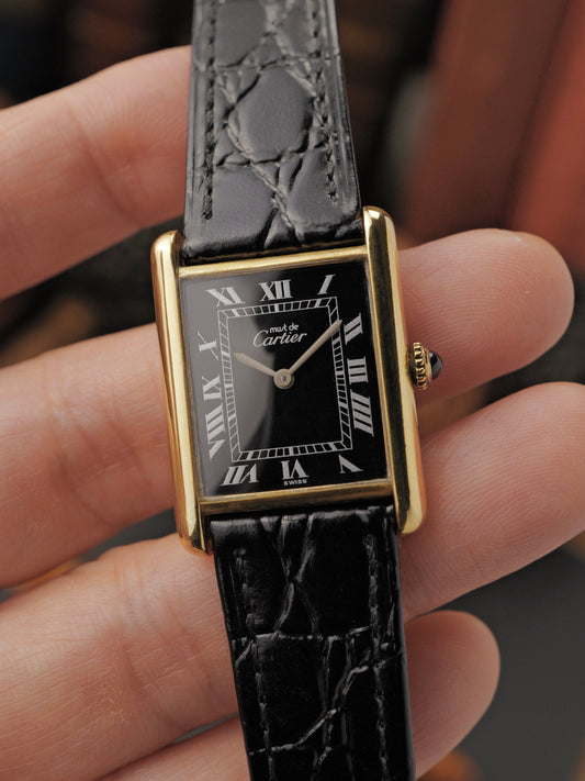 Cartier Tank Vermeil “Tuxedo” LM (circa 1980s)