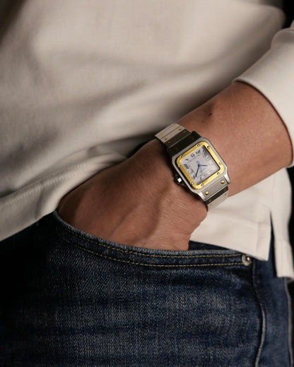 Cartier Santos Carrée Two Tone Ref. 2961 (circa 1980s)