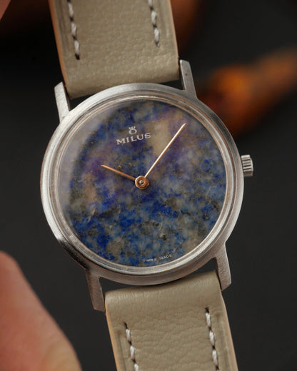 Milus Lapis Lazuli Stone Dial Steel J10.254-08