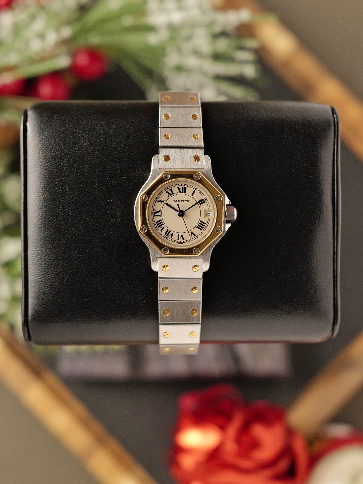 Cartier Santos Octagon Steel & 18K Gold SM Ref. 187903 (circa 1980s)