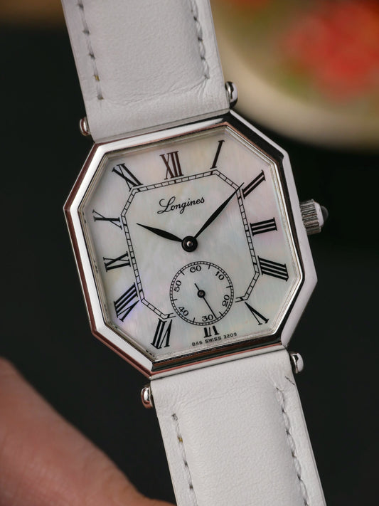 Longines Octagon “150th Anniversary Mother of Pearl” Ref. 3209 (Circa 1982)