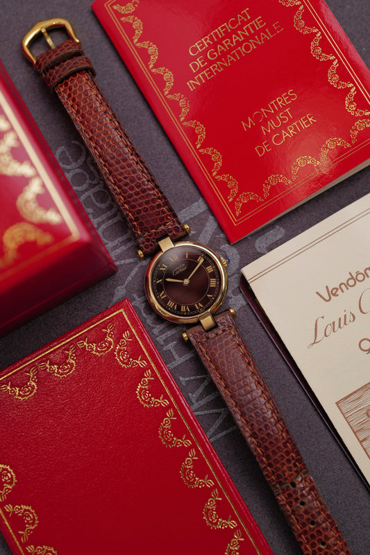 Cartier Vendome "wood grain Spider " Lacquer SM