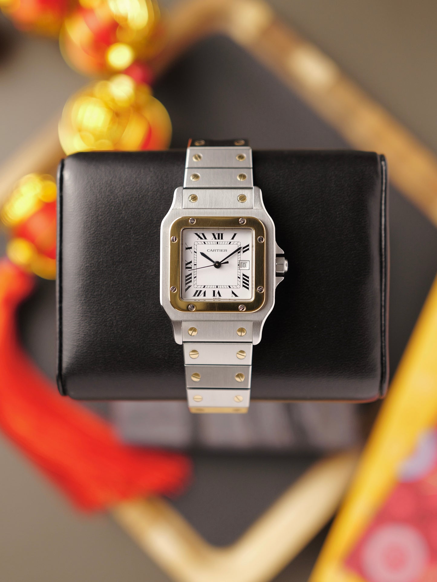 Cartier Santos Carrée Steel & 18K Gold Ref. 2961 (circa 1980s)