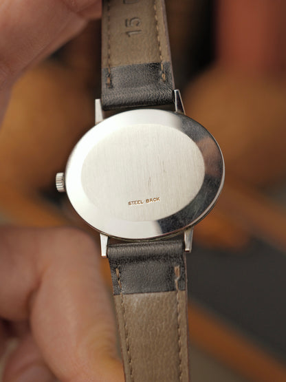 Omega Geneve WG Plated Oval Matte Eggshell Dial Ref. 511.417 (circa 1973)