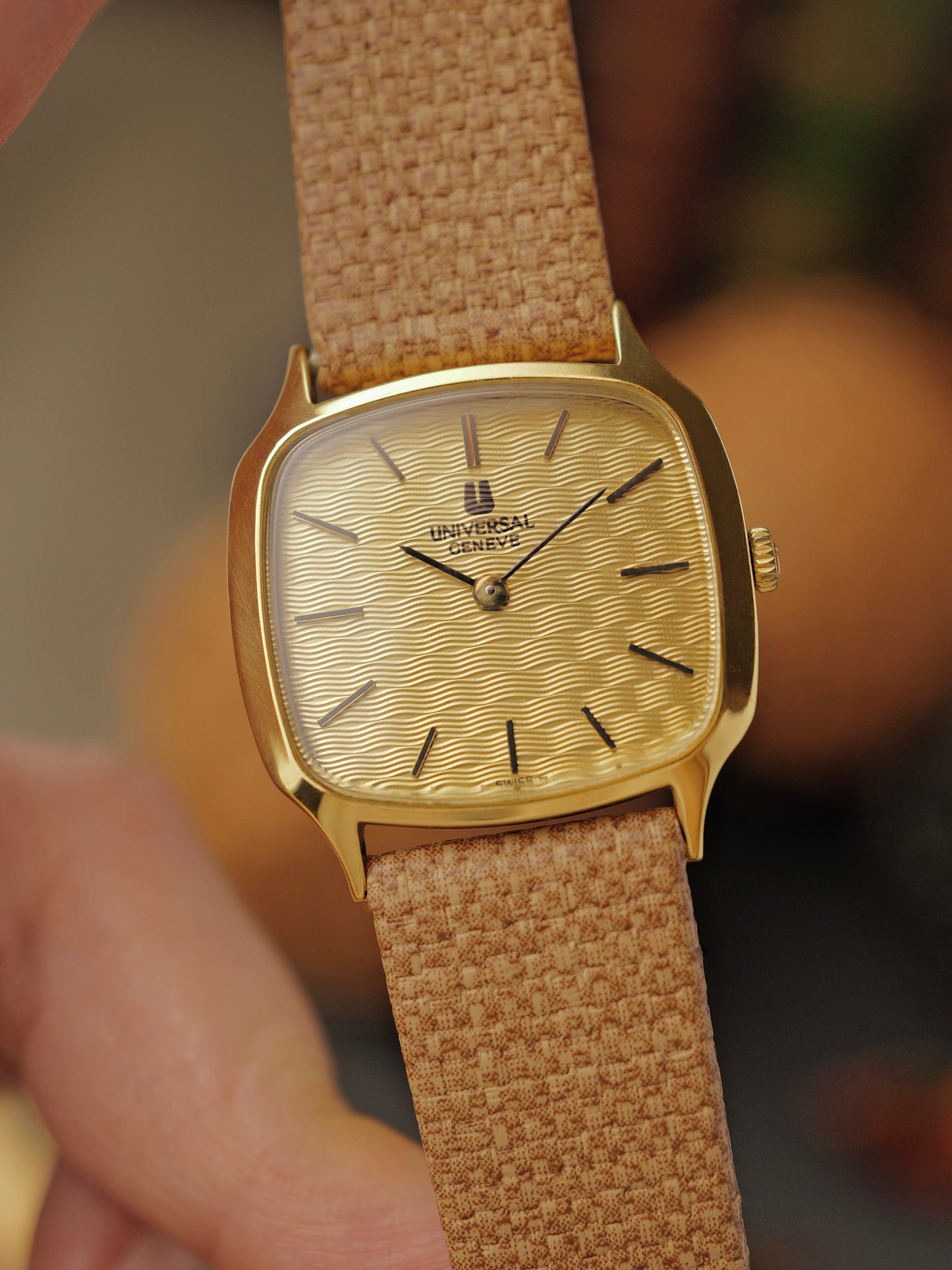 Universal Genève “TV Wave Dial” 16K Plated Ref. 542640 (circa early 1970s)