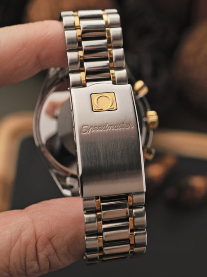 Omega Speedmaster Automatic “Reduced” Steel + 18K Gold FULL SET Ref. 175.0033 (circa 1990s)