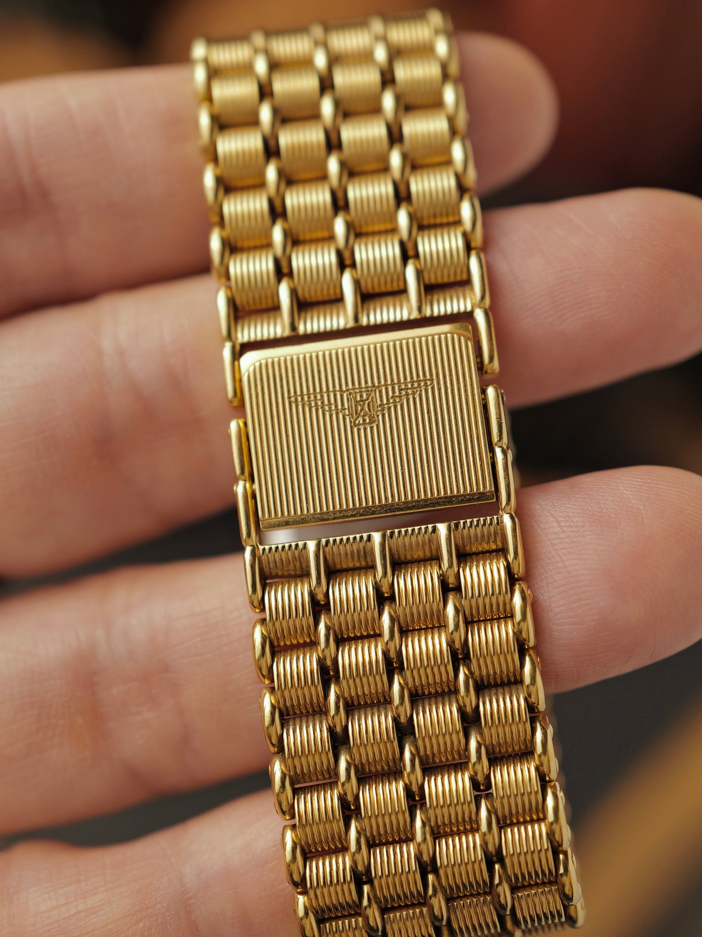 Longines “Art Deco Tank” Integrated Bracelet Ref. 6938 (circa mid 1980s)