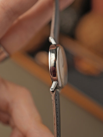 Omega Geneve WG Plated Oval Matte Eggshell Dial Ref. 511.417 (circa 1973)